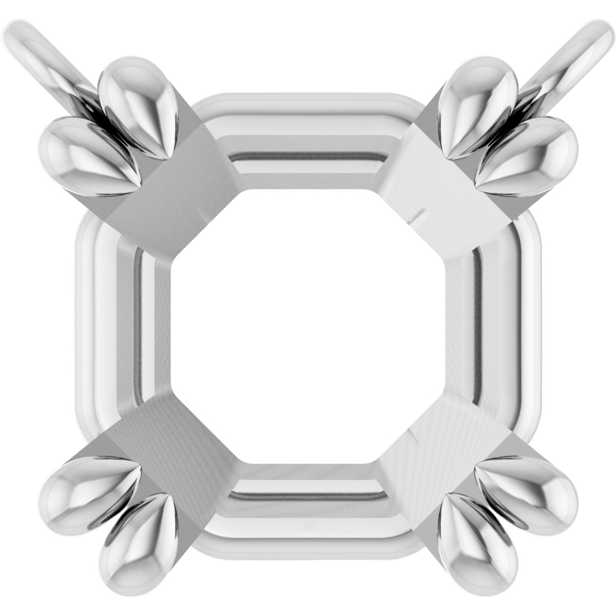 Double-Claw Solitaire Necklace Center