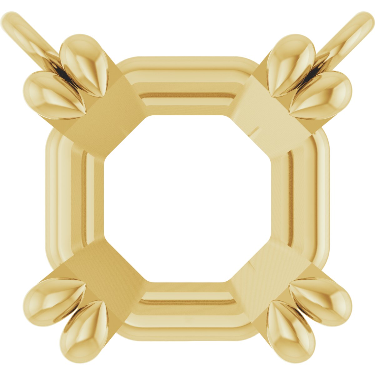 Double-Claw Solitaire Necklace Center