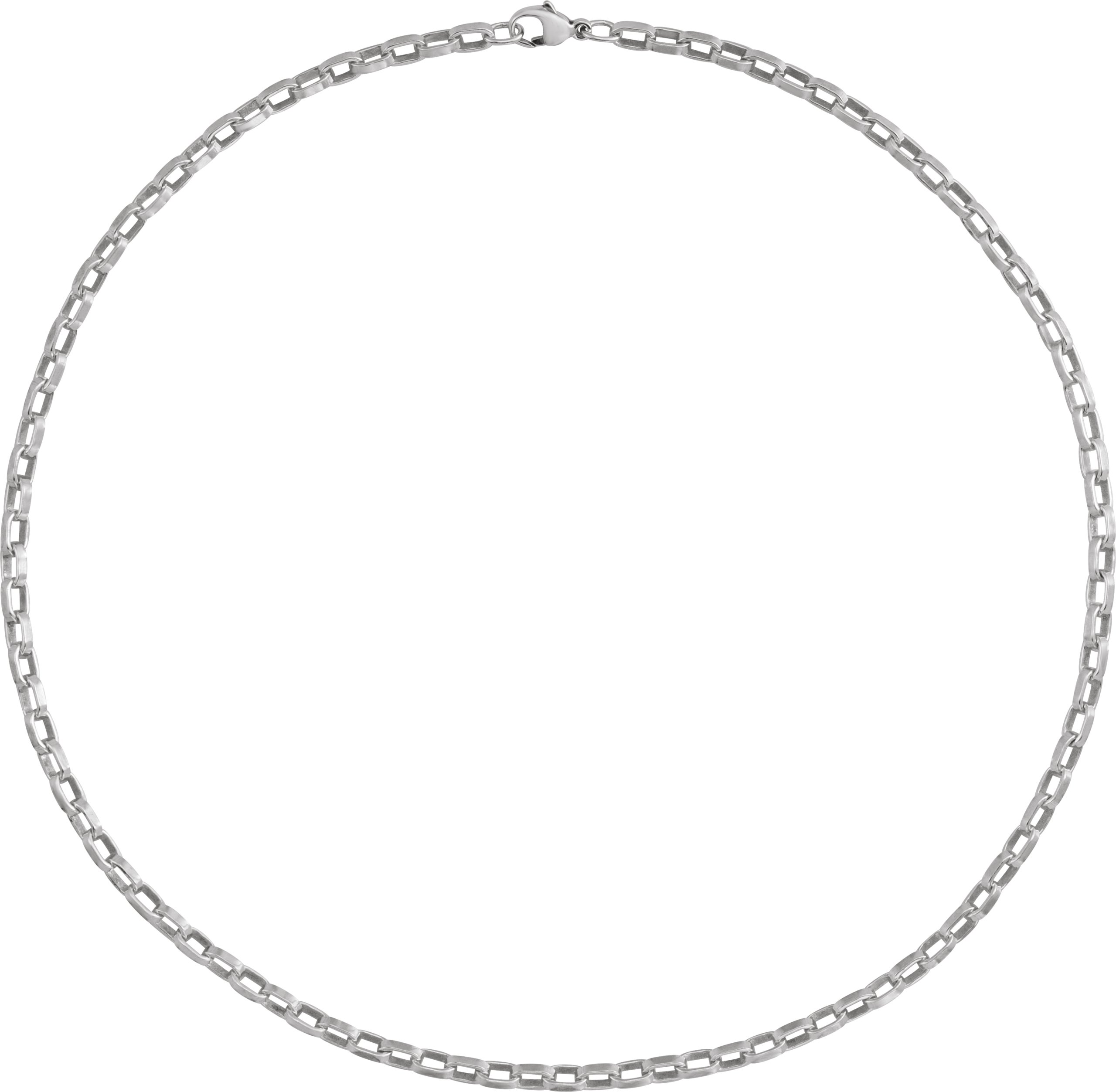 Sterling Silver 4.08 mm Rolo 24 Chain