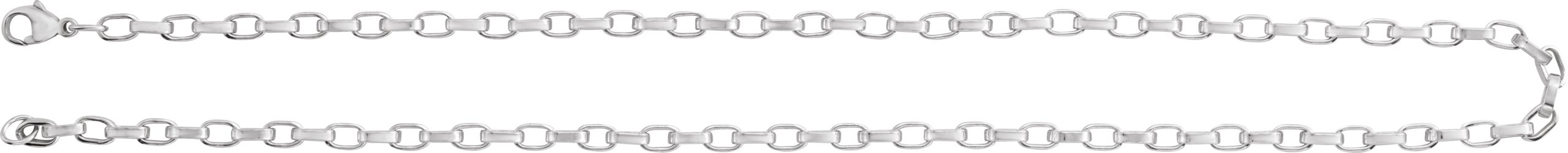 Sterling Silver 4.08 mm Rolo 24 Chain