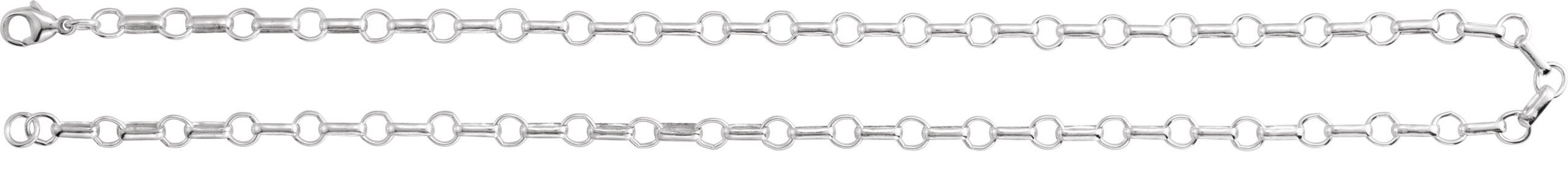 Sterling Silver 5.3 mm Paperclip-Style 24 Chain