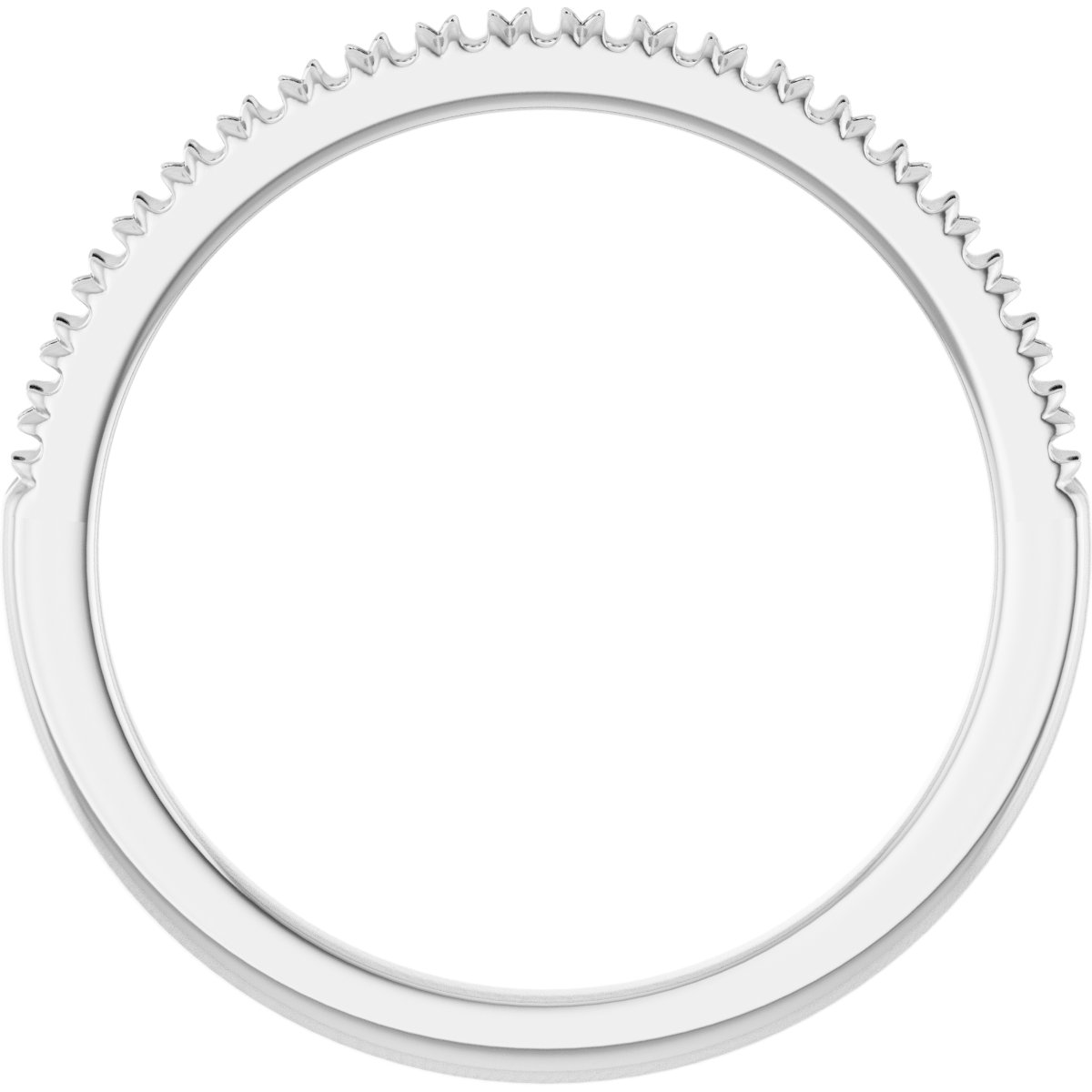 Band Mounting for 7x7 mm Heart Ring view 2
