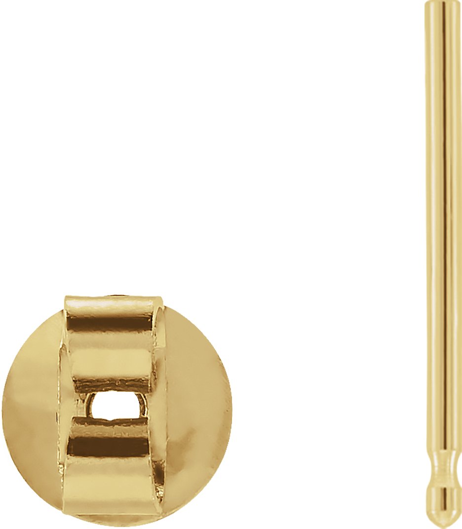 4-10 mm OD Friction Earring Post & Back Set