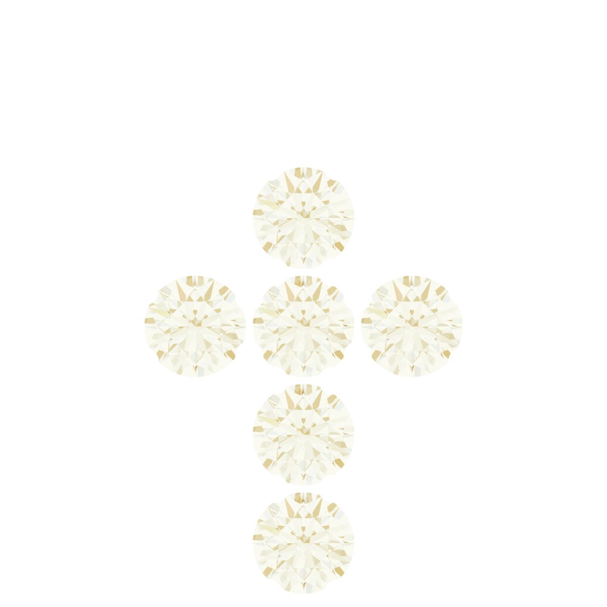 Round Accented Cross Pendant Mounting