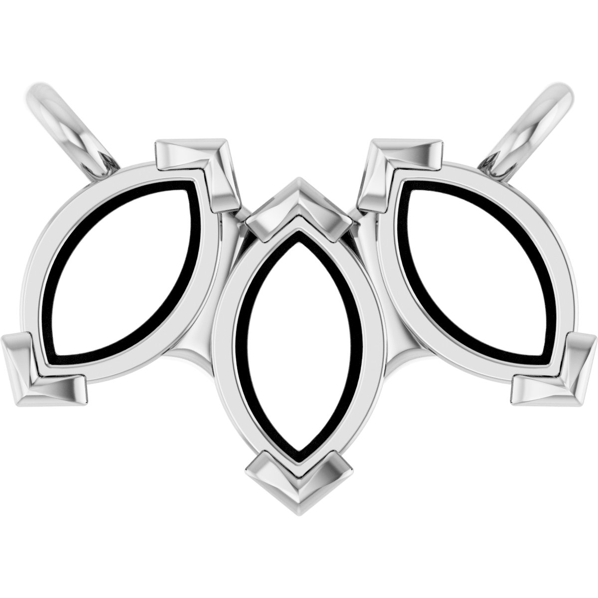 Three-Stone Necklace or Center