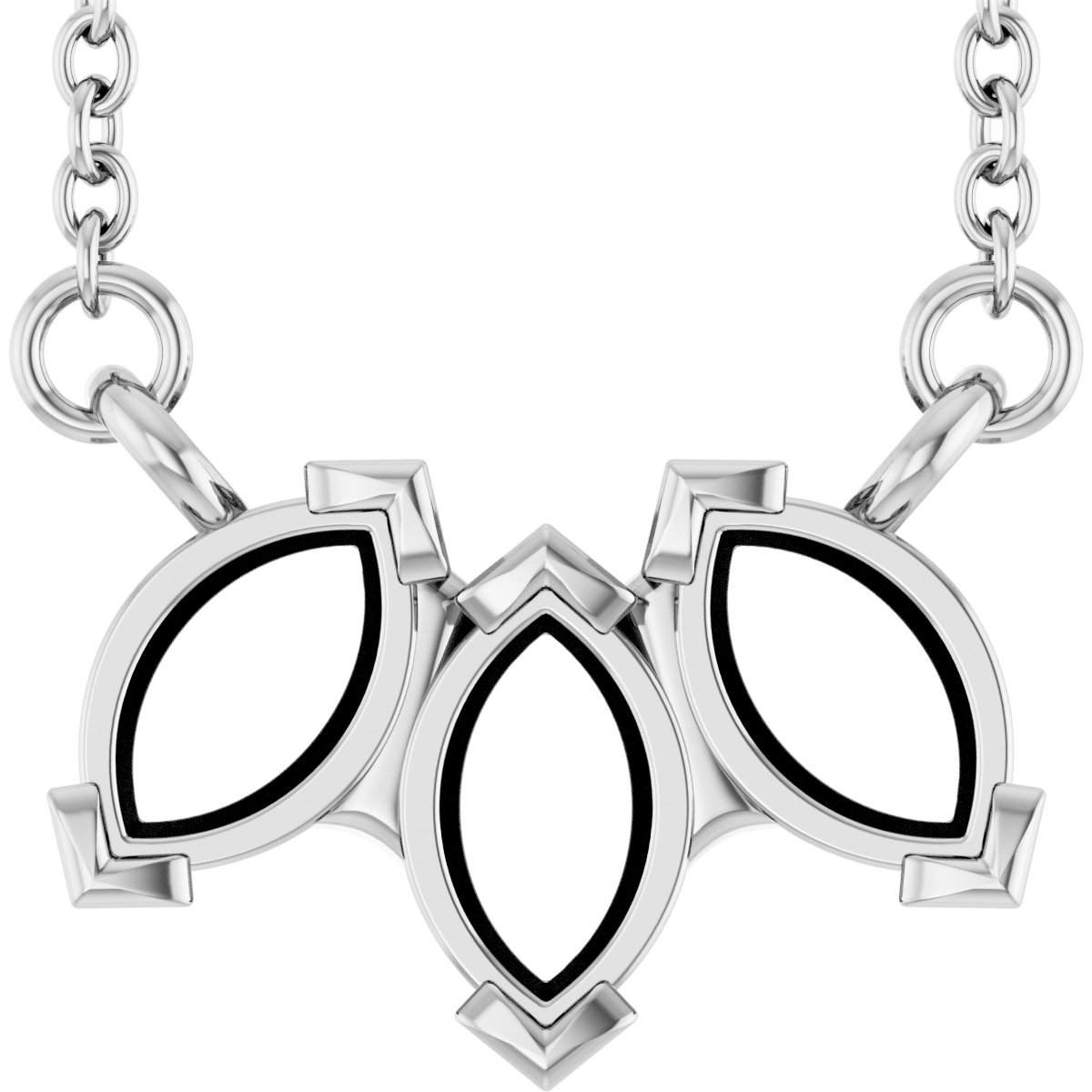 Three-Stone Necklace or Center