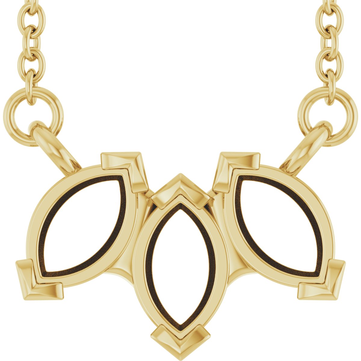 Three-Stone Necklace or Center