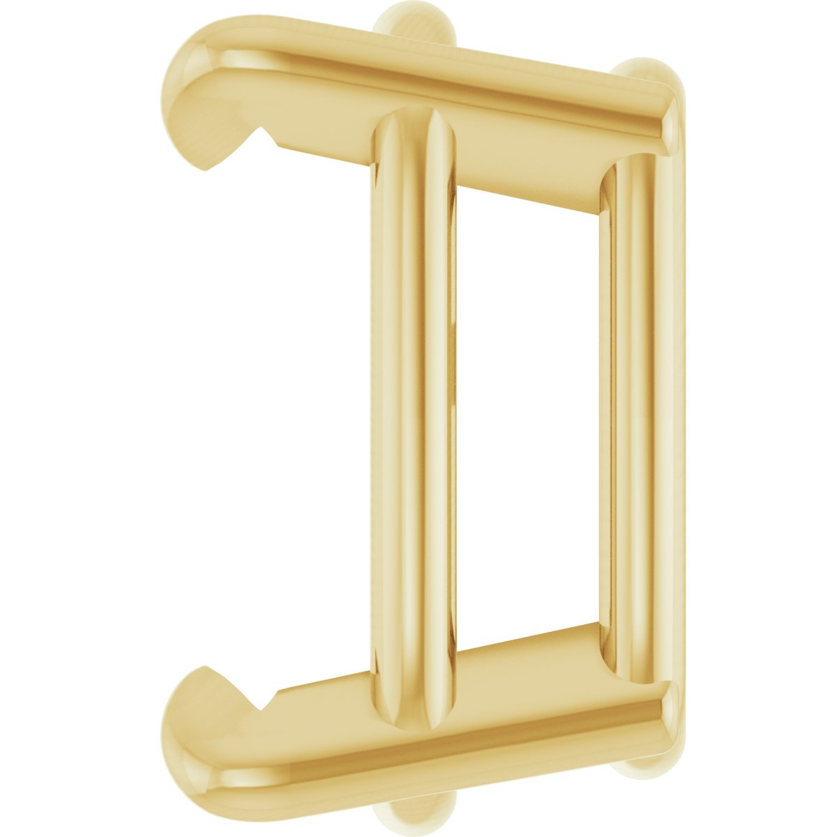 Pre-Notched Claw-Prong Earring Setting
