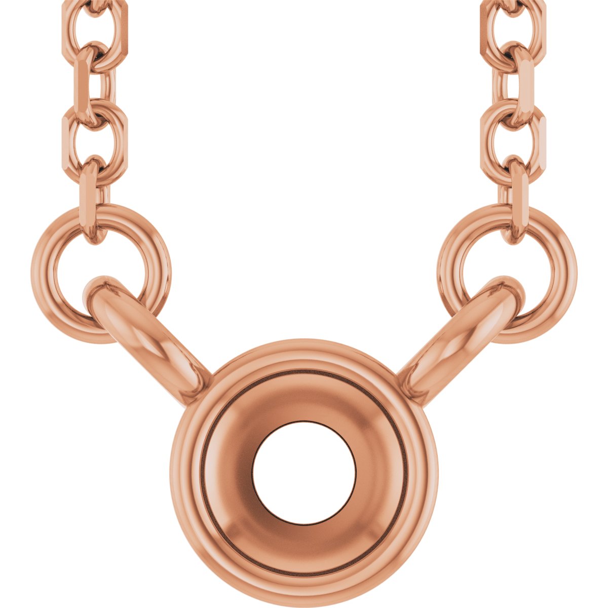 Family Bar Bezel-Set Necklace or Center