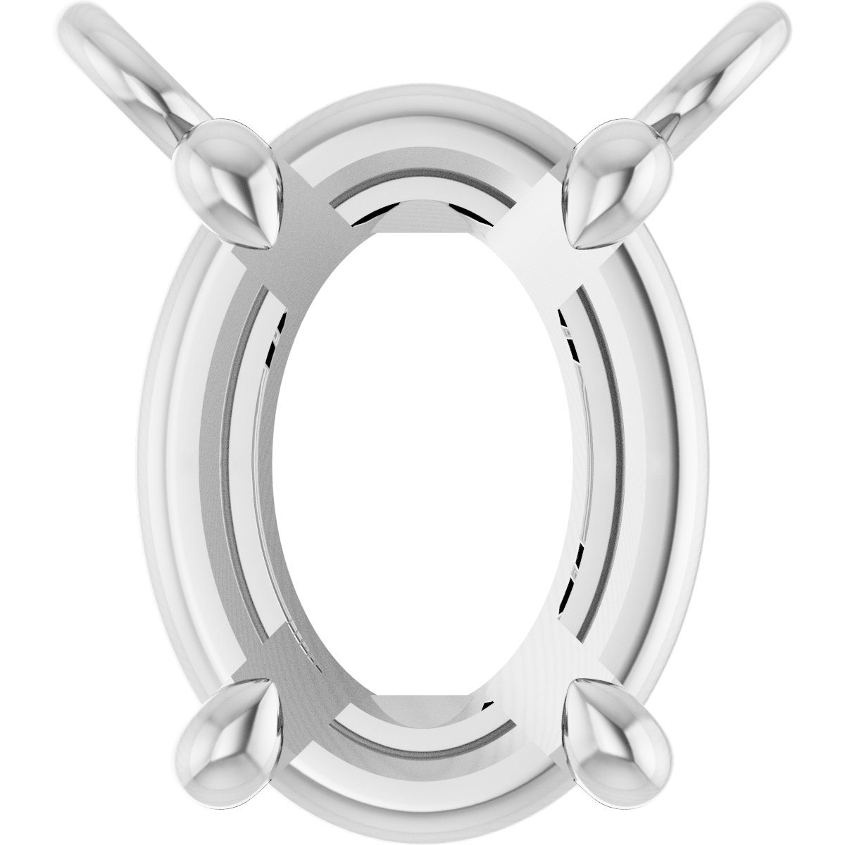 Claw-Prong Solitaire Necklace Center