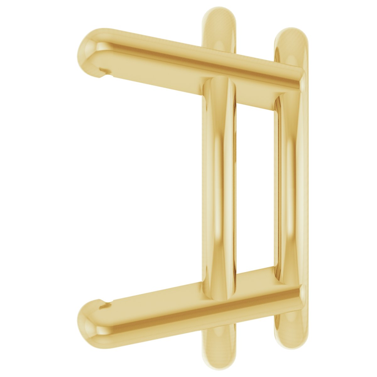 Oval 4-Prong Low Earring Setting