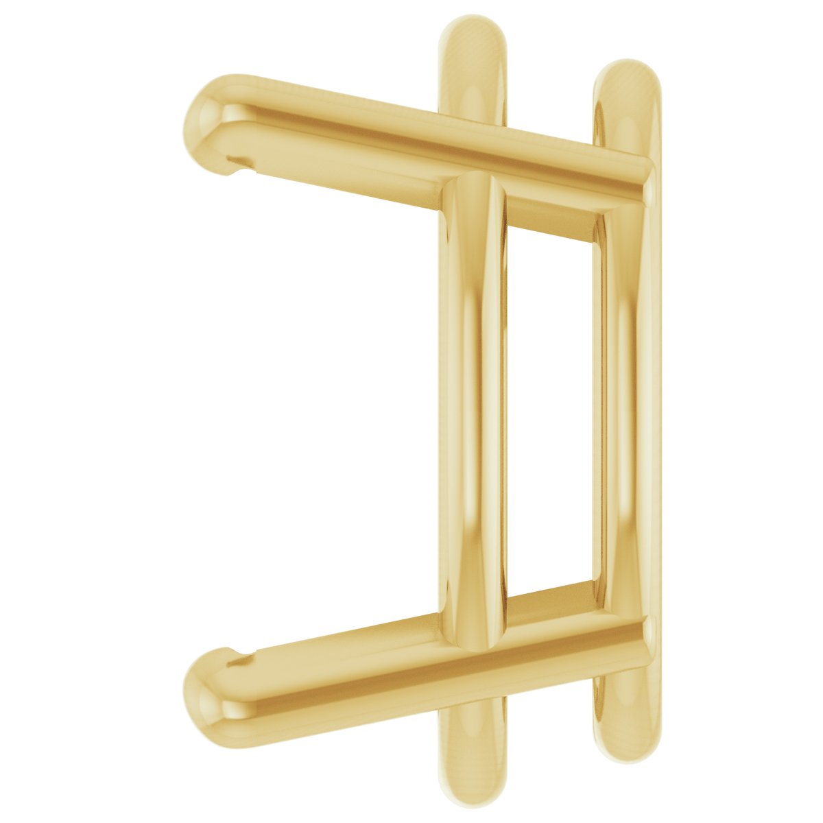 Oval 4-Prong Low Earring Setting