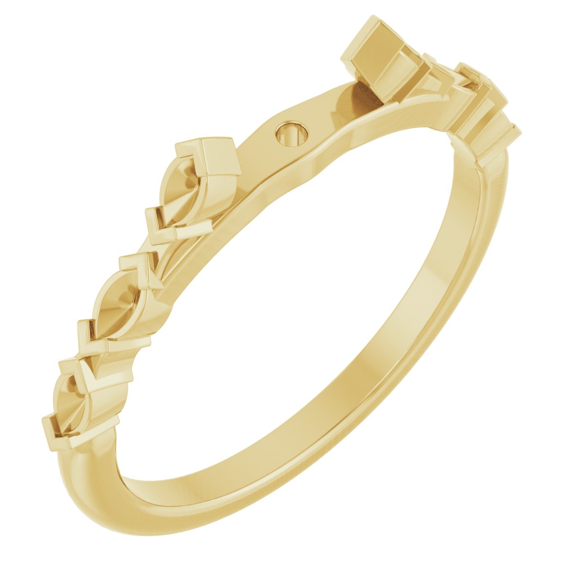 Accented Cathedral-Style Peg Shank