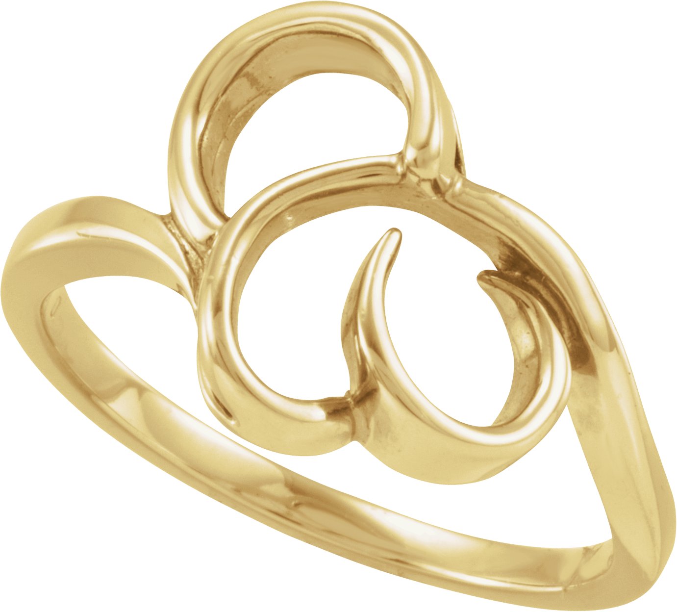 14K Yellow Freeform Remount Ring