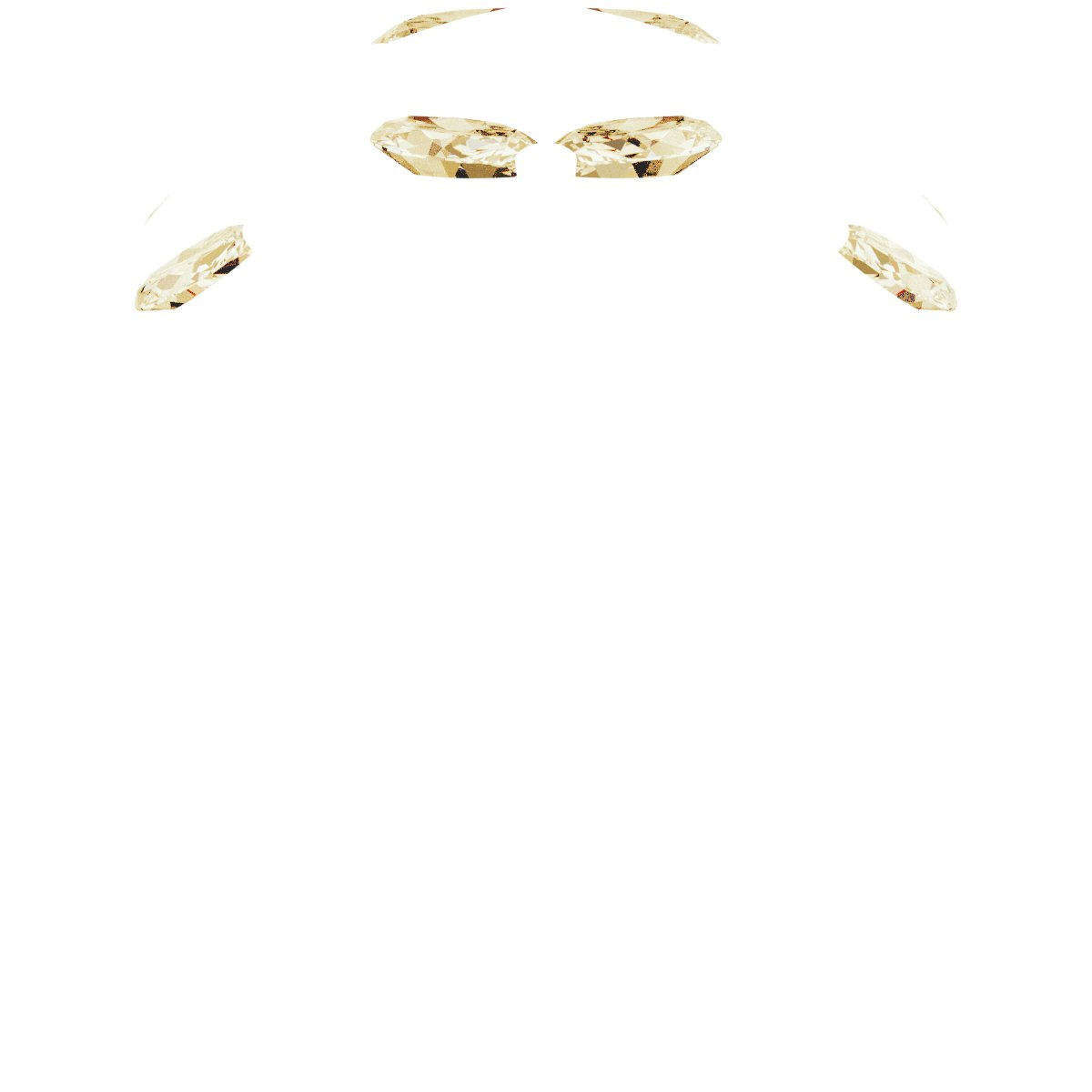 Alternative view of 2 1/3 CTW Natural Diamond Ring Guard – 14K Yellow Gold