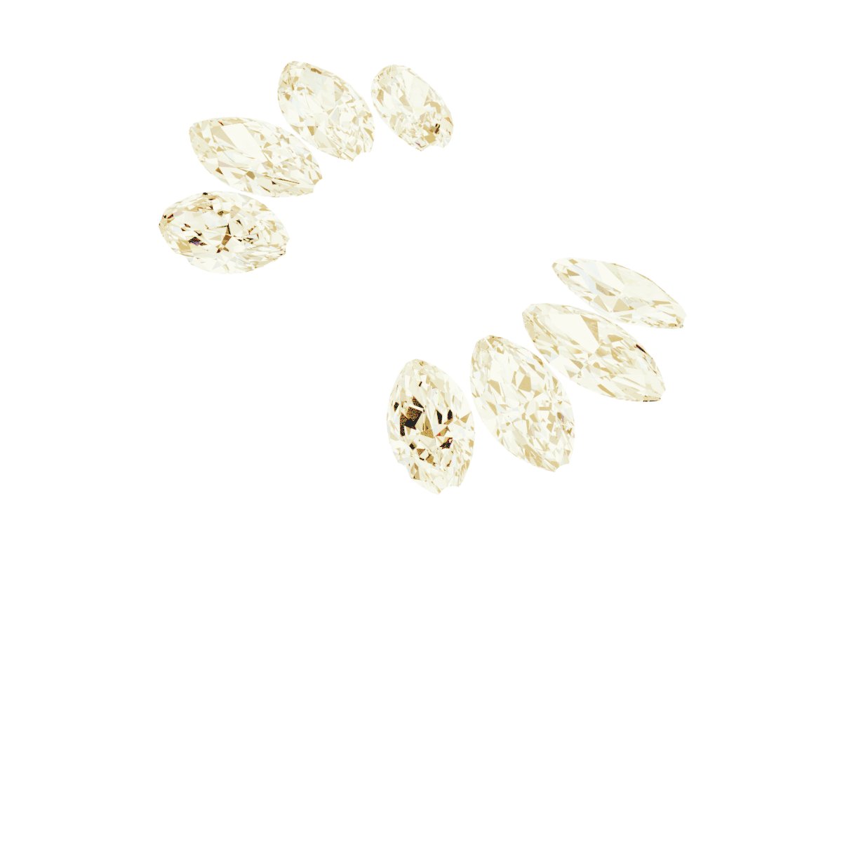 1 1/2 CTW Natural Diamond Ring Guard – 14K Yellow Gold