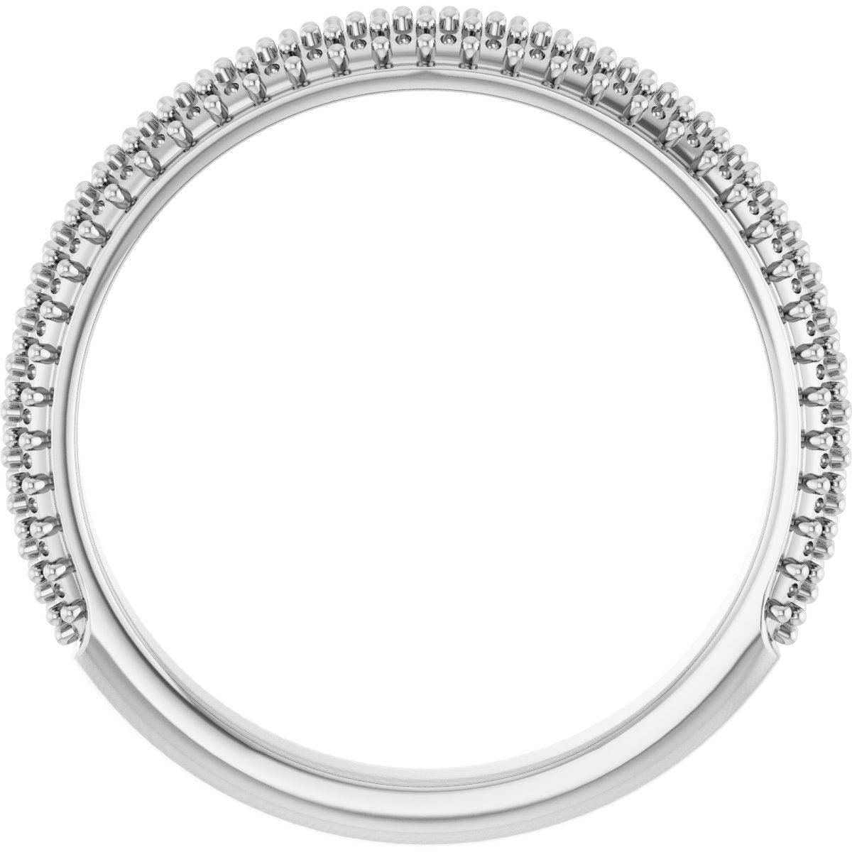Band Mounting for 8.5x5.5 mm Pear Ring view 2