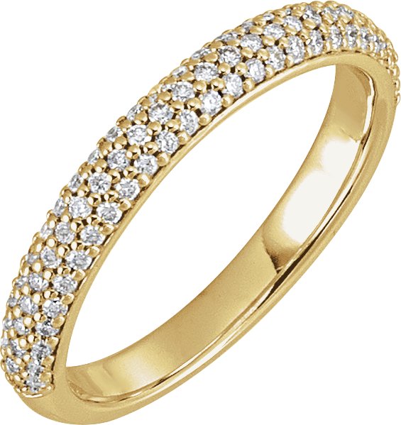 14K Yellow Gold 1/3 CTW Natural Diamond Band