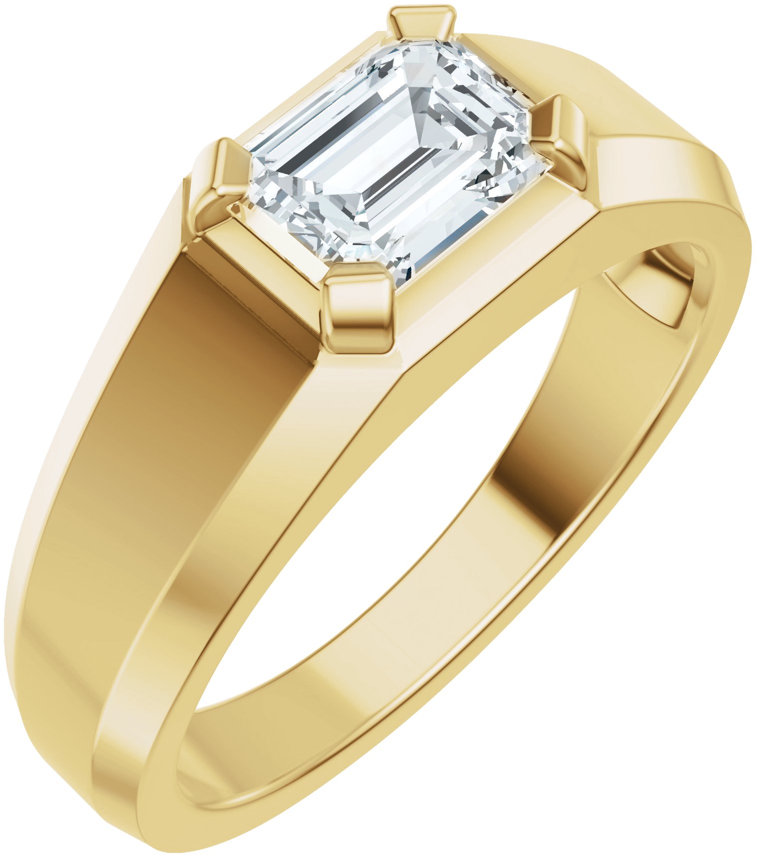 1 CTW Lab-Grown Diamond Wedding Band – 14K Yellow Gold