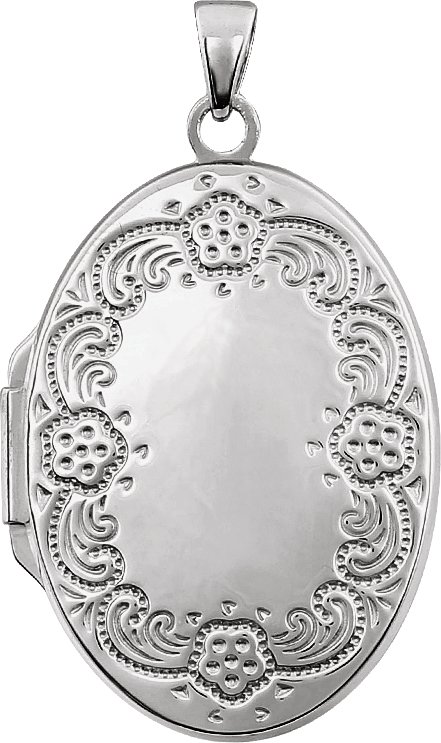 Sterling Silver Oval Locket Ref. 180061