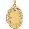 14K Yellow Gold Plated Sterling Silver Oval Locket Ref. 9232950