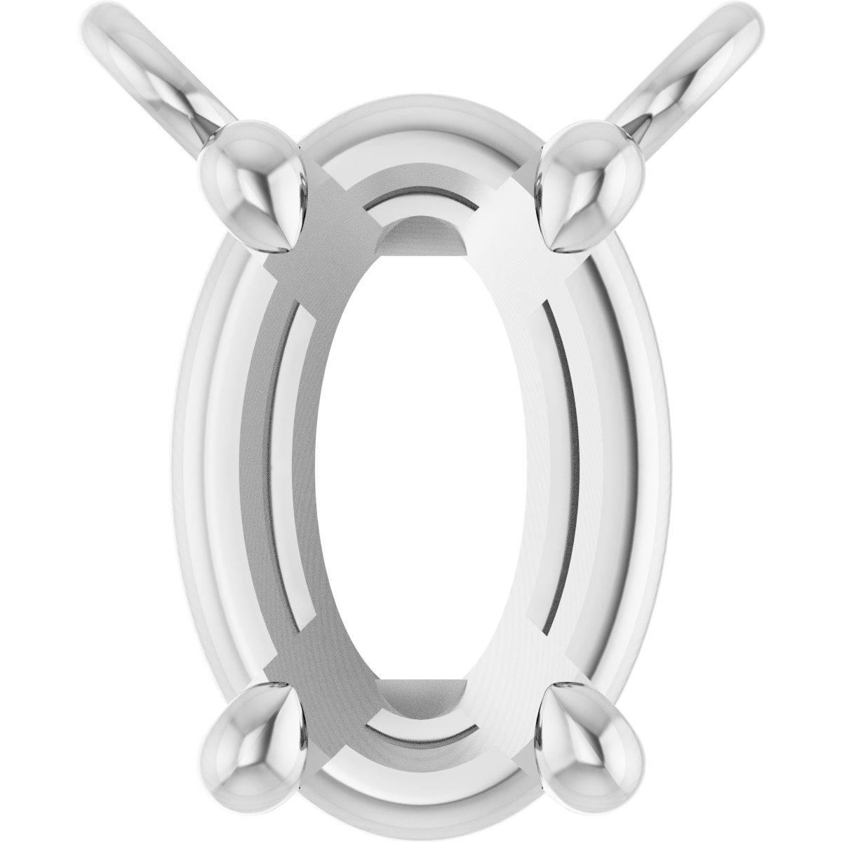 Claw-Prong Solitaire Necklace Center