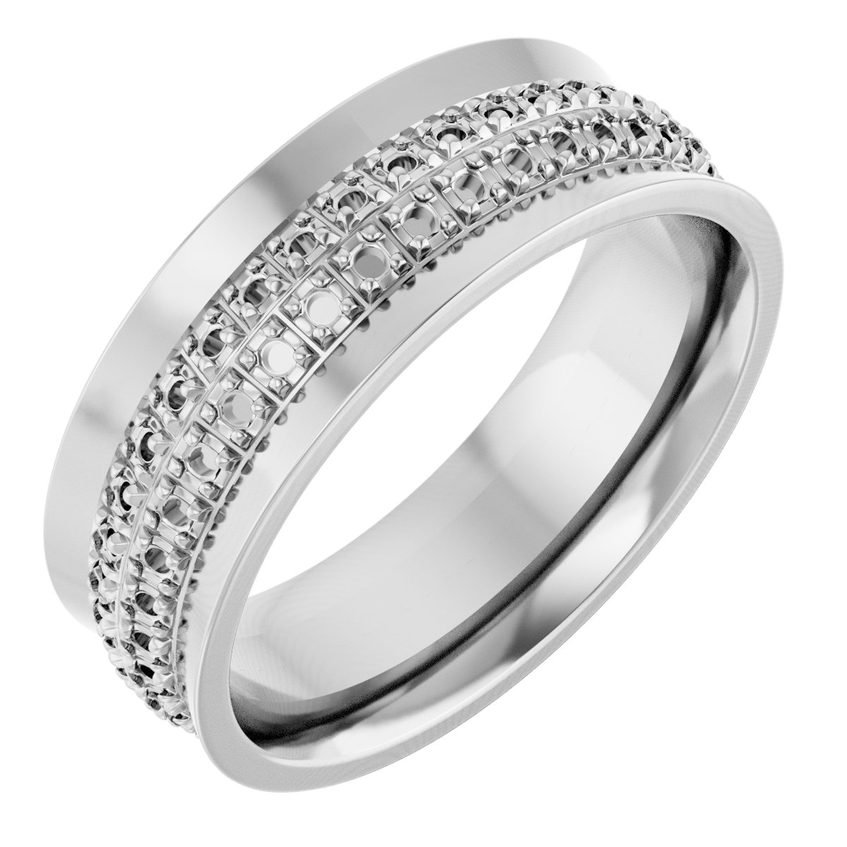 Accented Concave Band