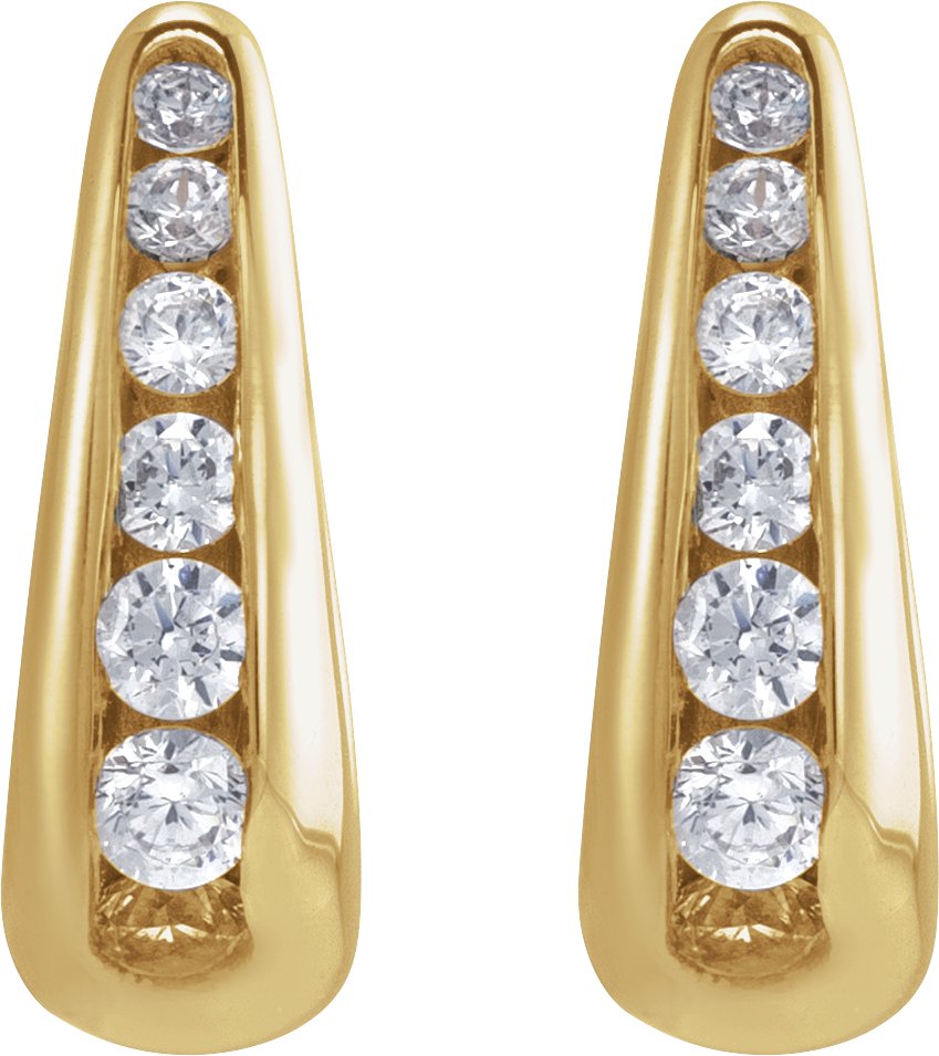 Alternative view of Accented Hoop Earrings