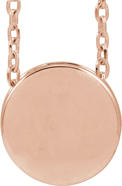 Engravable Disc Necklace or Pendant