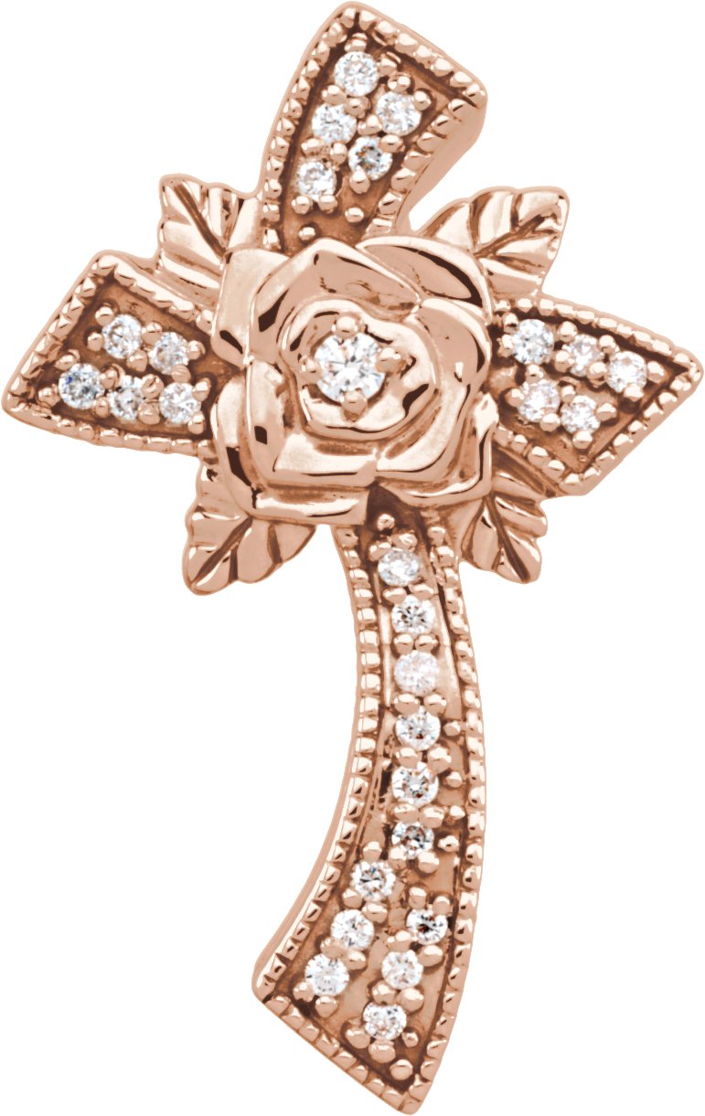 Floral-Inspired Cross Pendant