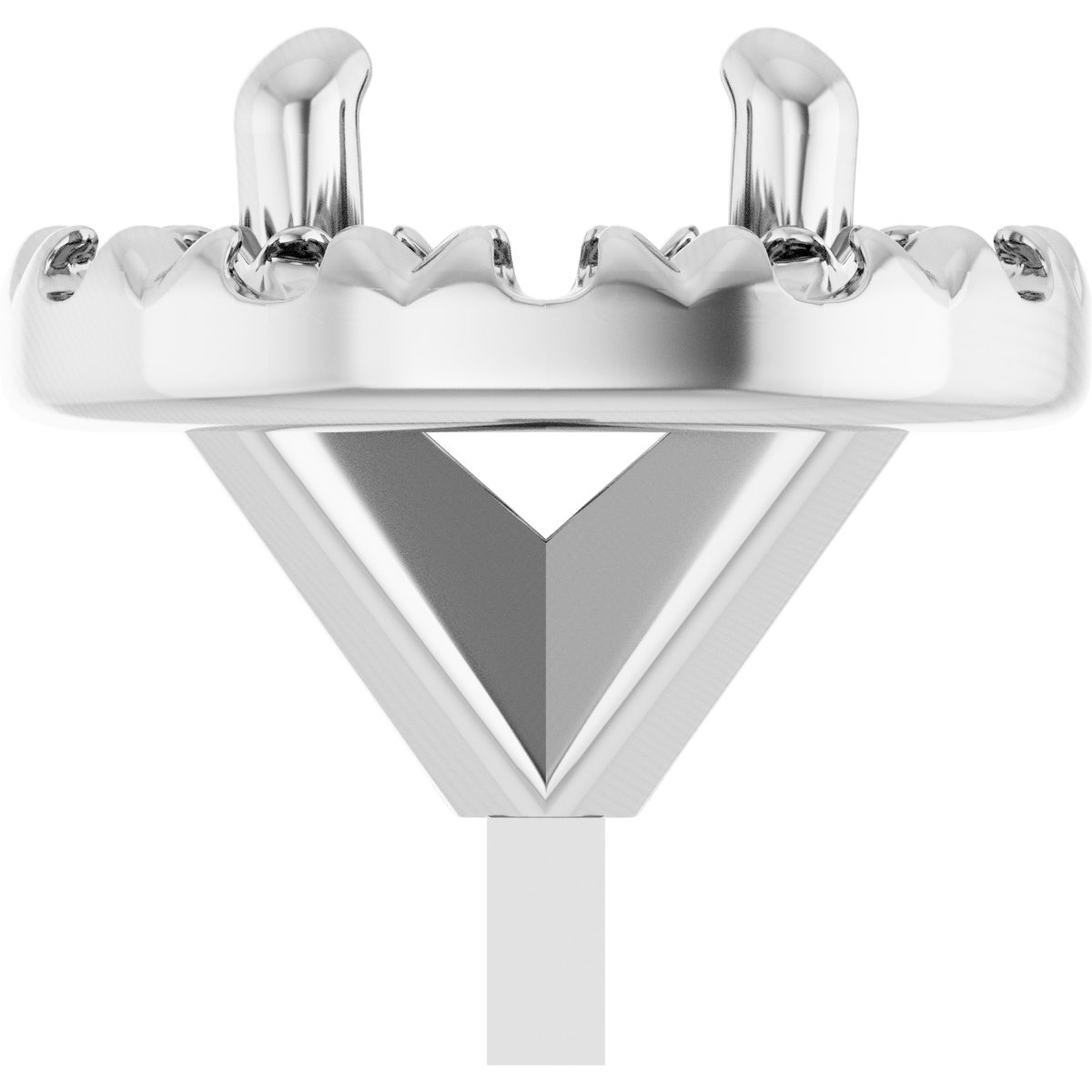French-Set Halo-Style Peg Setting