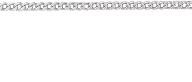 1.35 mm Diamond-Cut Curb 24" Chain view 2