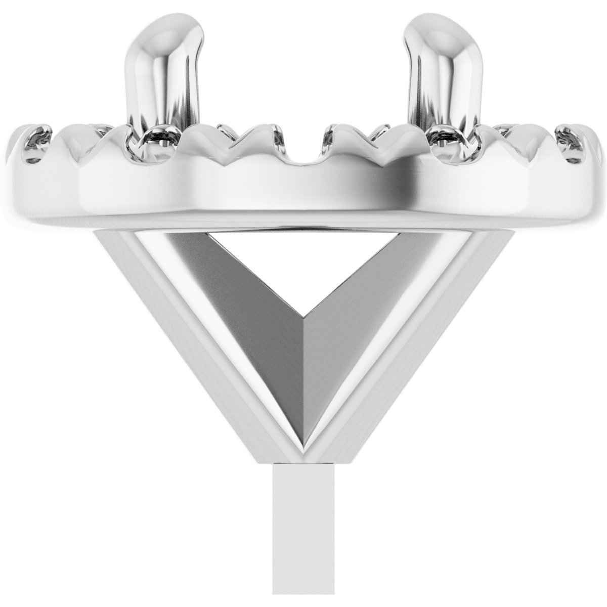 French-Set Halo-Style Peg Setting
