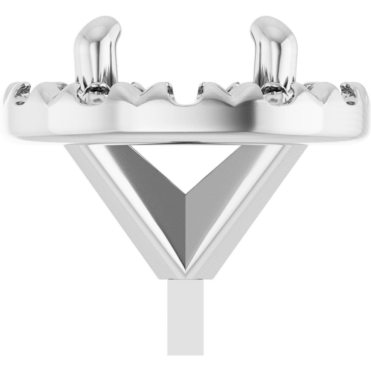 French-Set Halo-Style Peg Setting