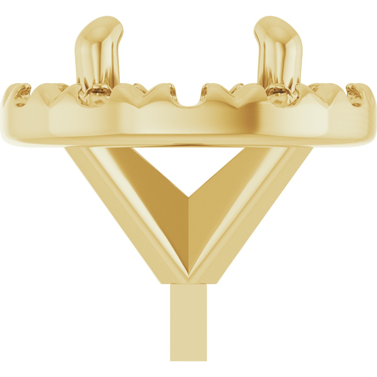 French-Set Halo-Style Peg Setting