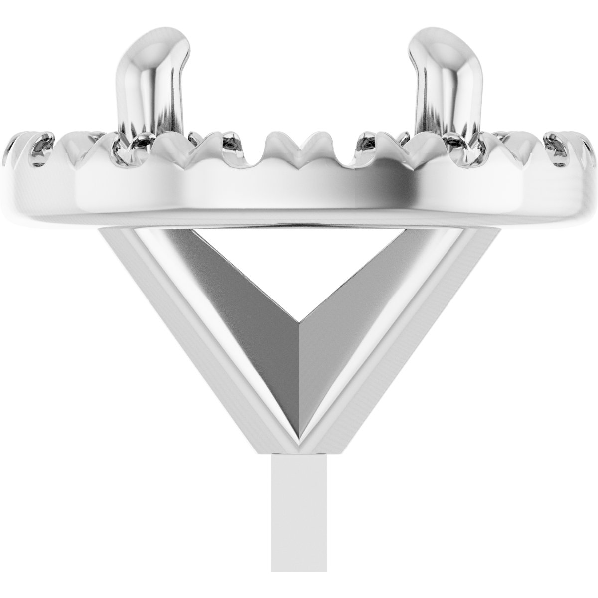 French-Set Halo-Style Peg Setting