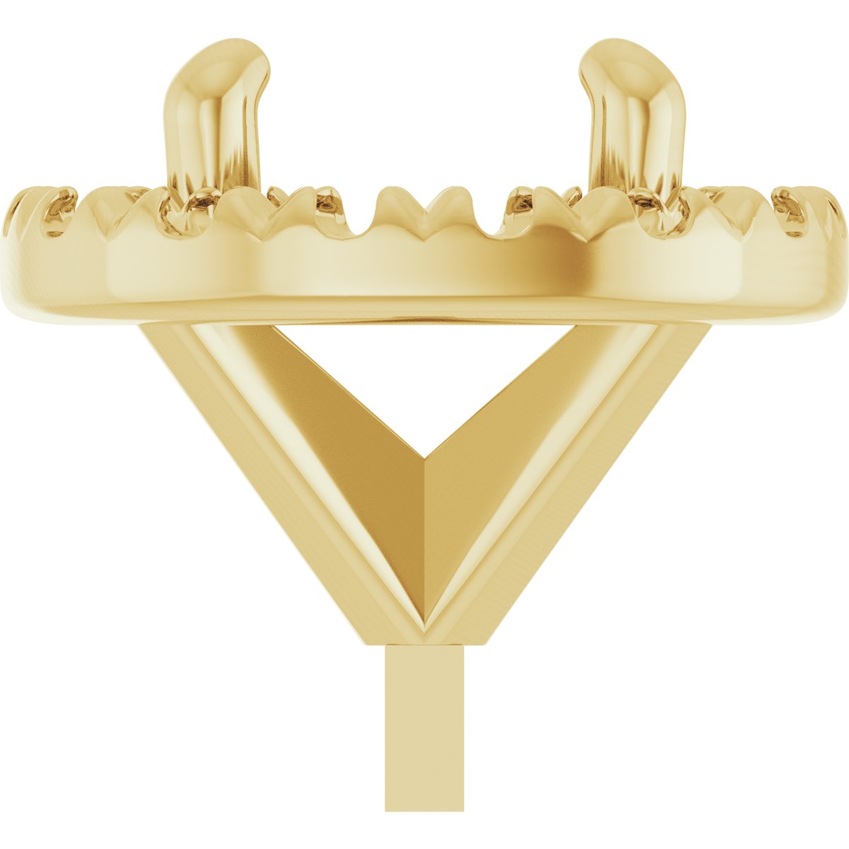 French-Set Halo-Style Peg Setting