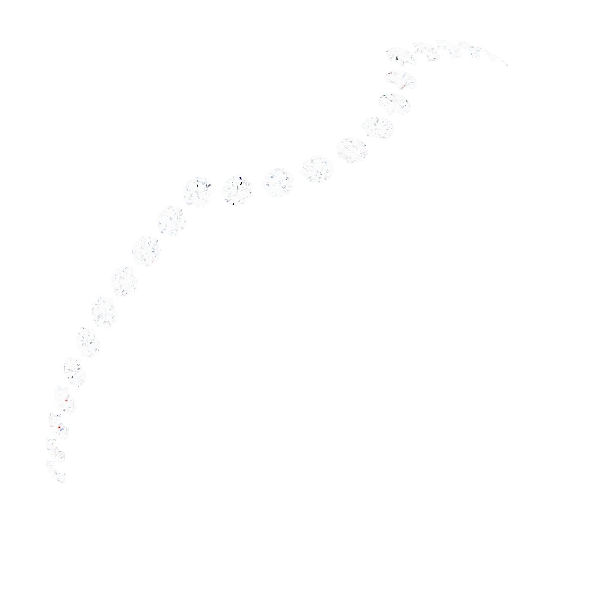 1/8 CTW Natural Diamond Contour Band – 14K White Gold