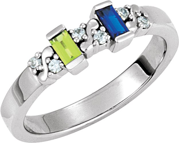 Accented Family Ring