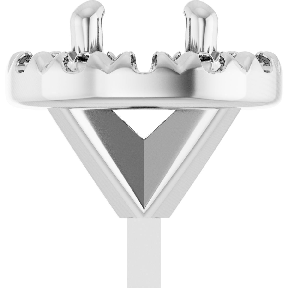 French-Set Halo-Style Peg Setting