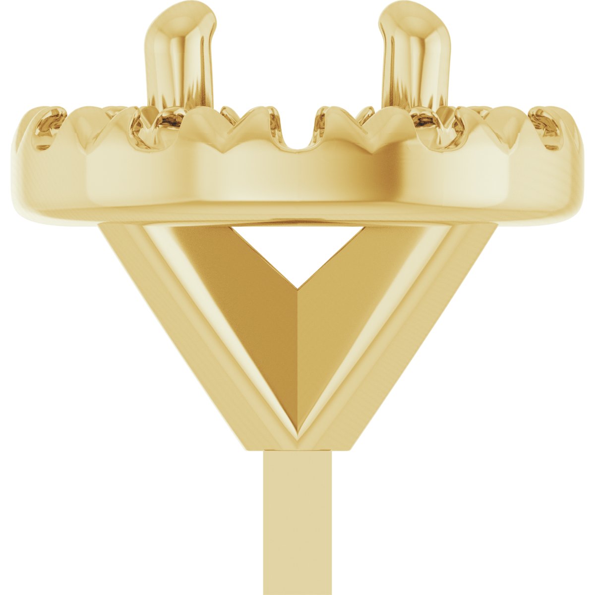 French-Set Halo-Style Peg Setting