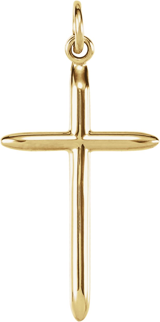 14K Yellow 25.7x14 mm Cross Pendant