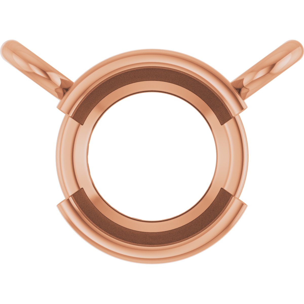 Half-Bezel Solitaire Necklace or Center