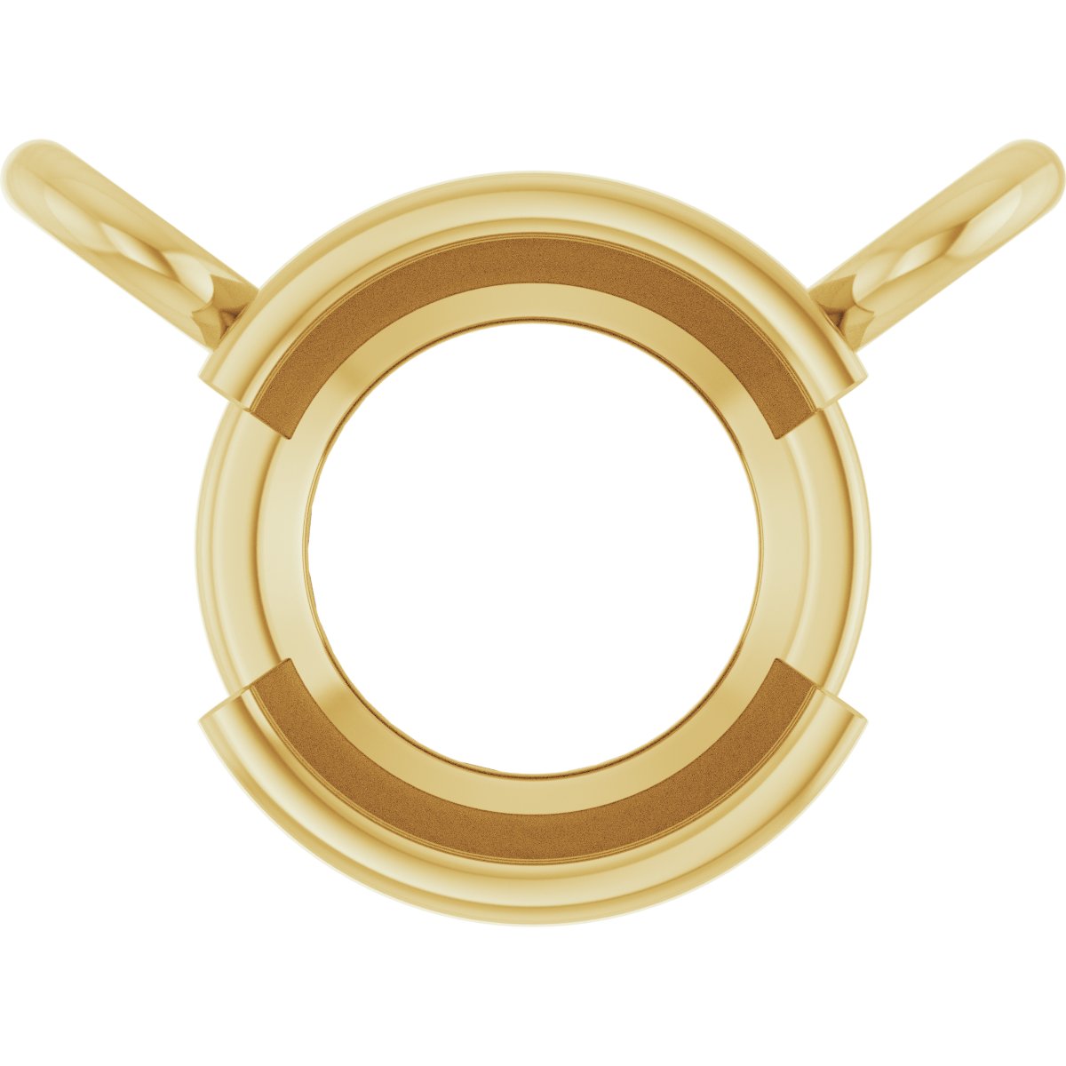 Half-Bezel Solitaire Necklace or Center