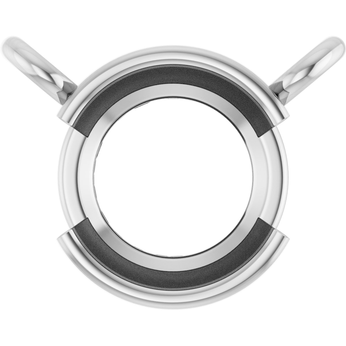 Half-Bezel Solitaire Necklace or Center