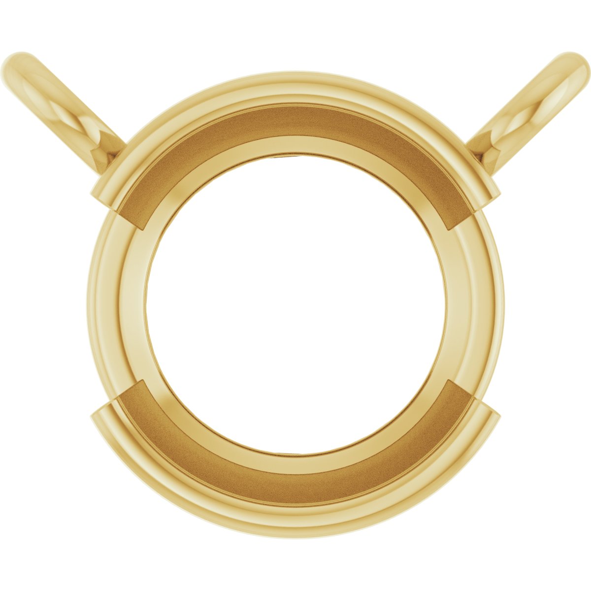Half-Bezel Solitaire Necklace or Center