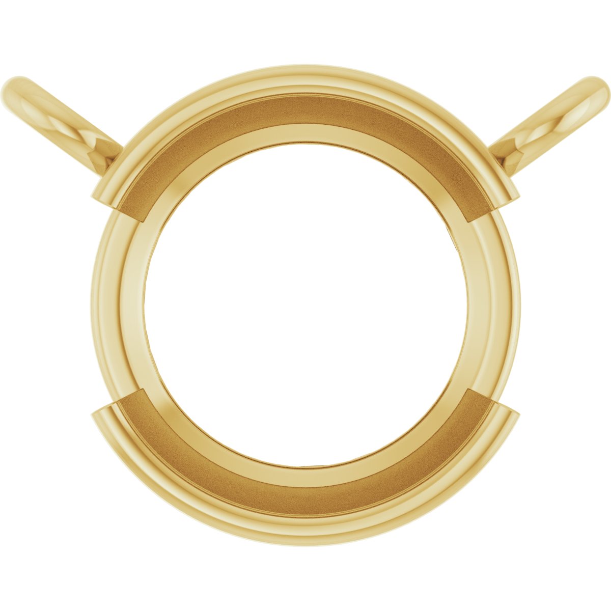 Half-Bezel Solitaire Necklace or Center