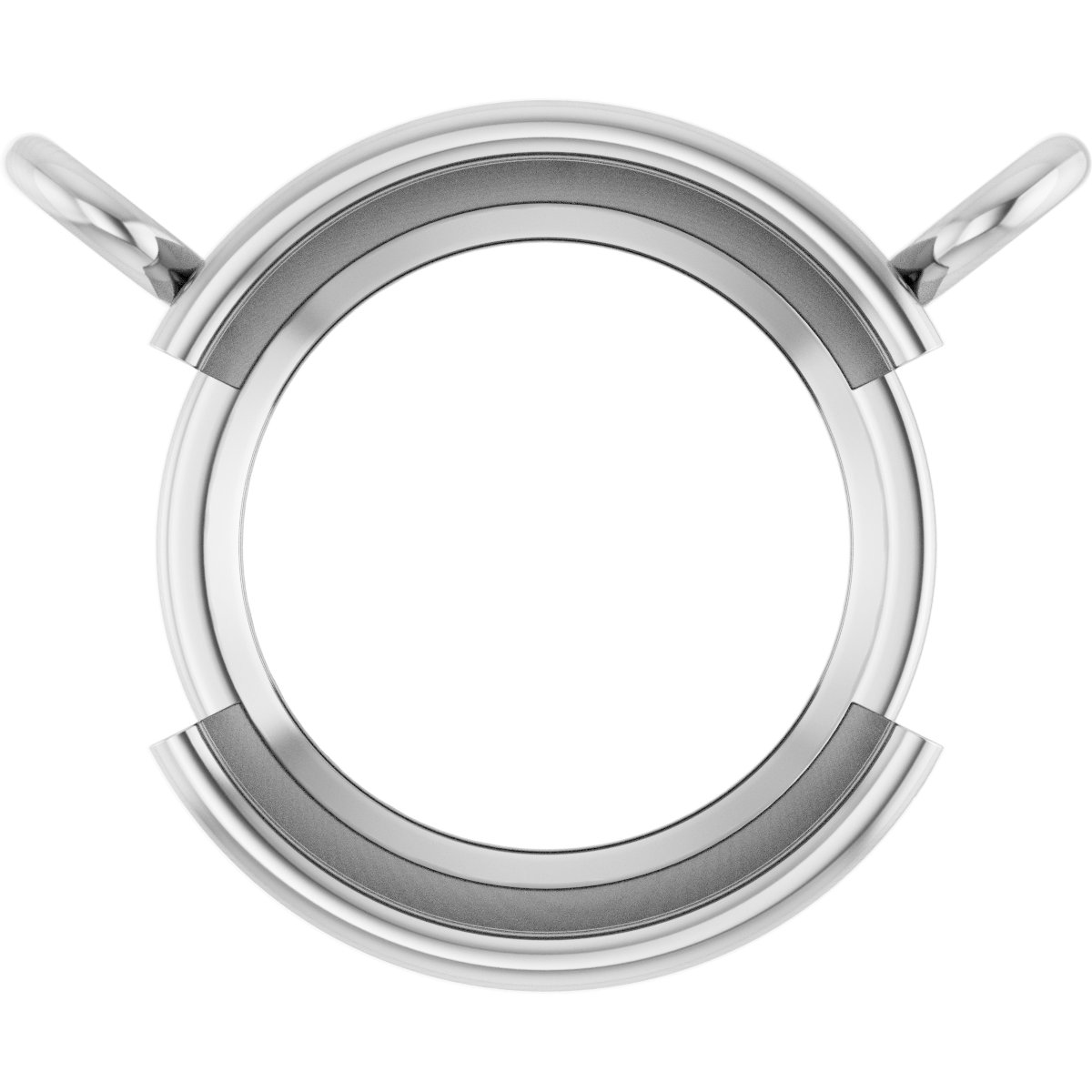 Half-Bezel Solitaire Necklace or Center