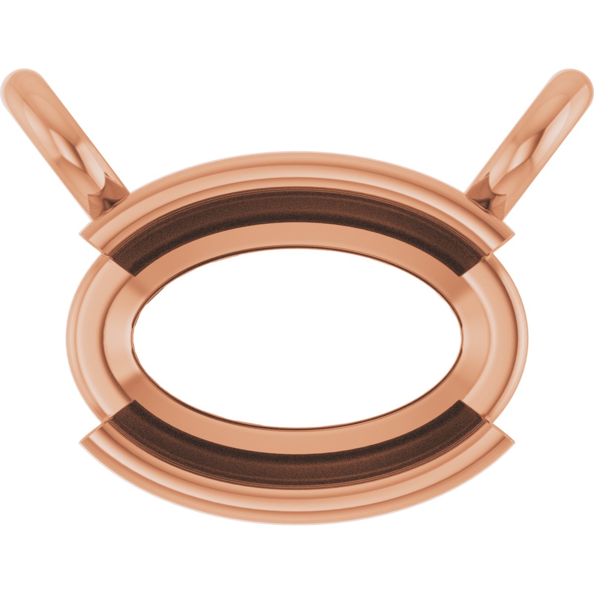 Half-Bezel Solitaire Necklace or Center