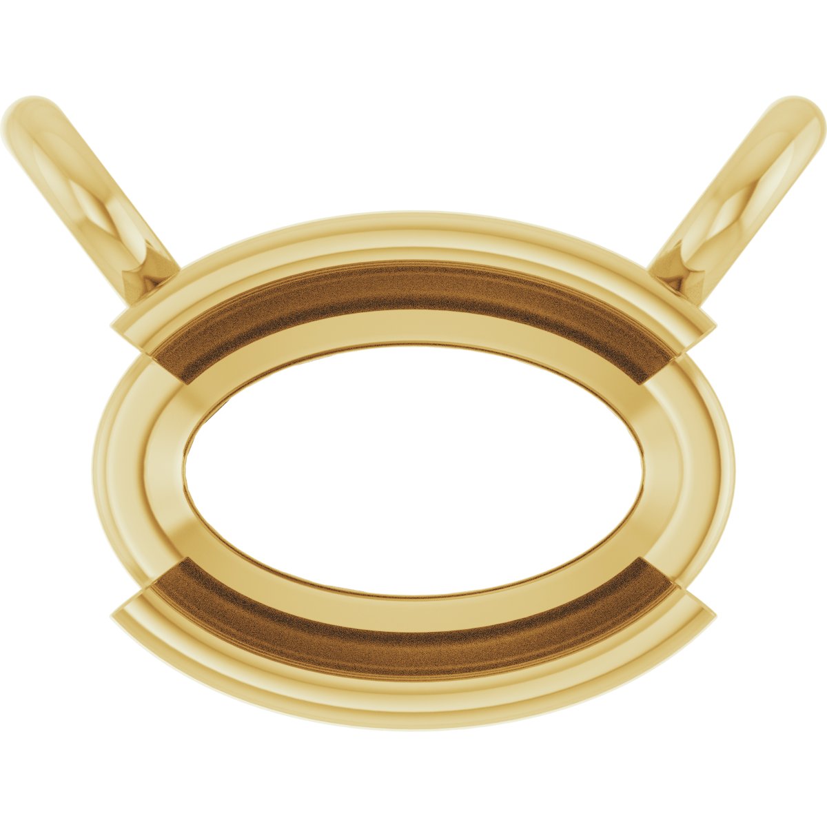 Half-Bezel Solitaire Necklace or Center